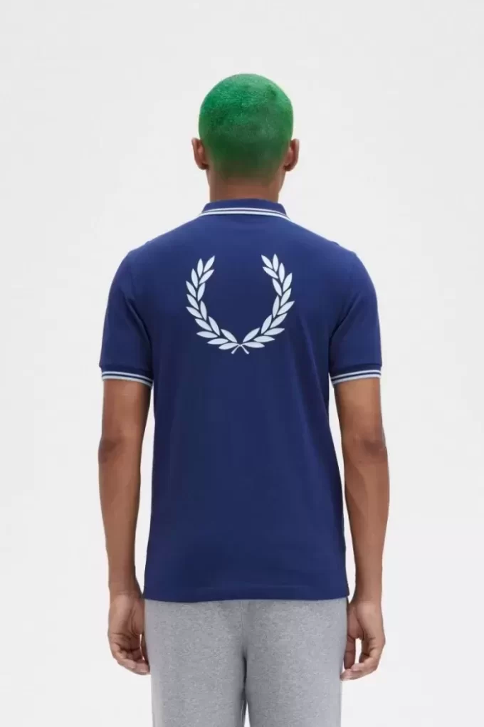 Polo con gráfico en la espalda para hombre Polo con gráfico en la espalda para hombre