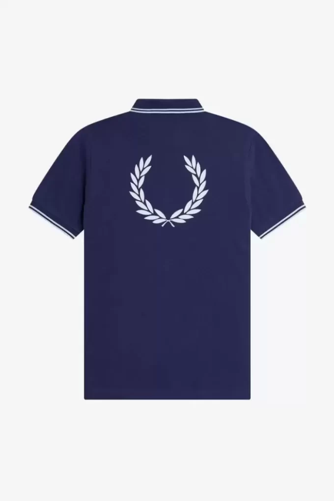 Polo con gráfico en la espalda para hombre Polo con gráfico en la espalda para hombre