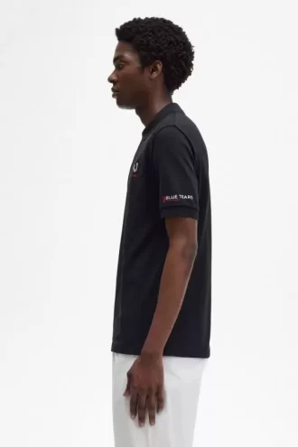 Polo con mangas estampadas para hombre