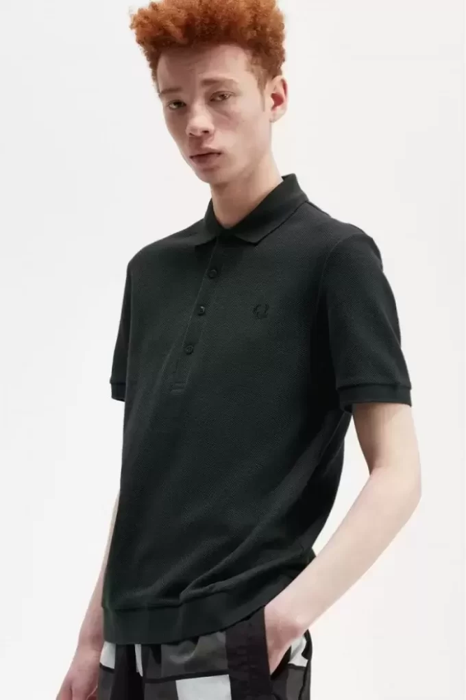 Polo de algodón con nido de abeja para hombre Polo de algodón con nido de abeja para hombre