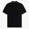Polo de crepé piqué con cuello con cremallera para hombre Polo de crepé piqué con cuello con cremallera para hombre