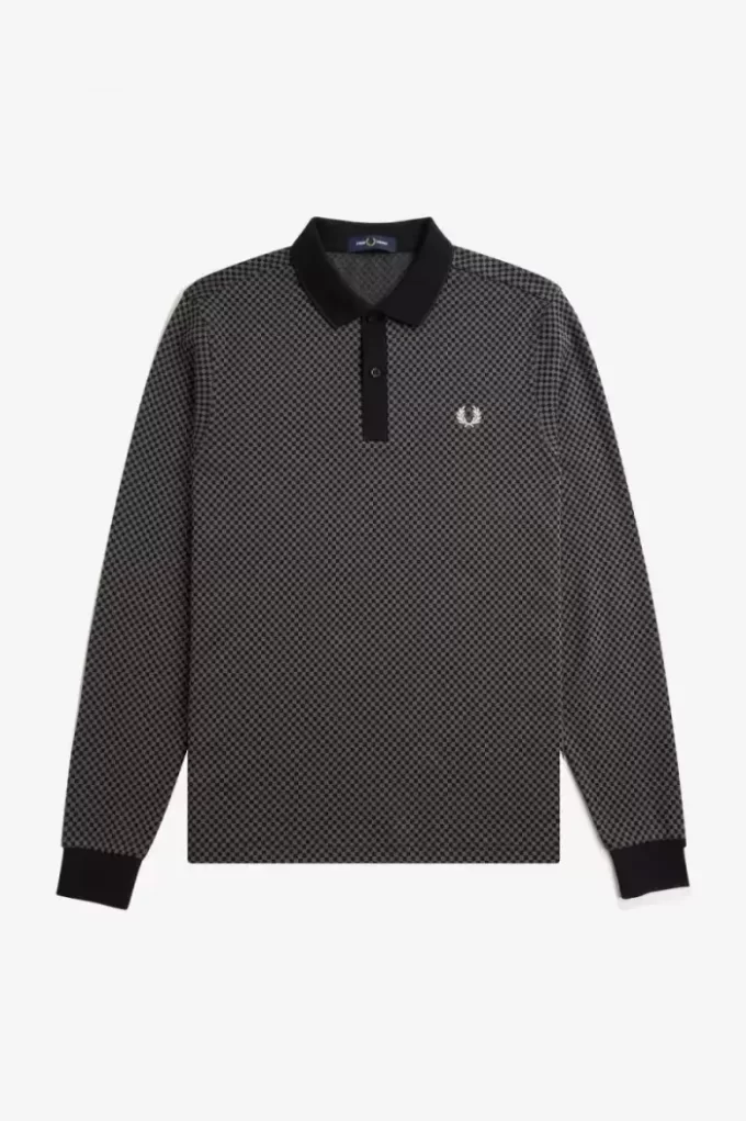 Polo de cuadros micro para hombre Polo de cuadros micro para hombre