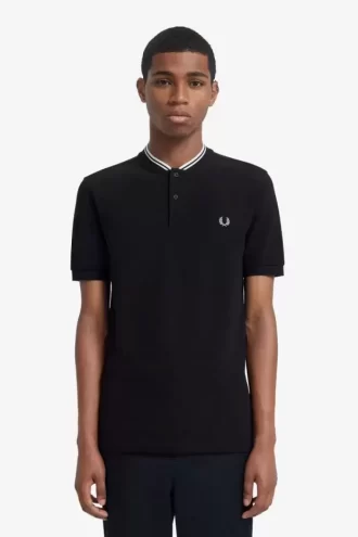 Polo de cuello bombardero para hombre