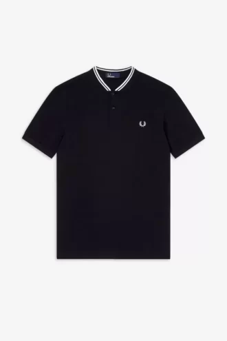 Polo de cuello bombardero para hombre
