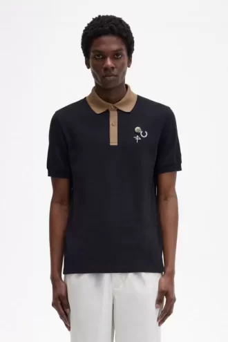 Polo de hombre con cuello en contraste Polo de hombre con cuello en contraste