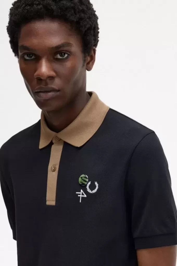 Polo de hombre con cuello en contraste