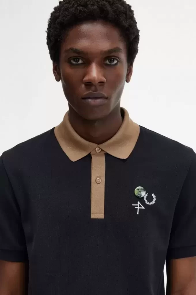 Polo de hombre con cuello en contraste