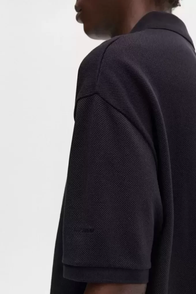 Polo de hombre con estampado de gran tamaño