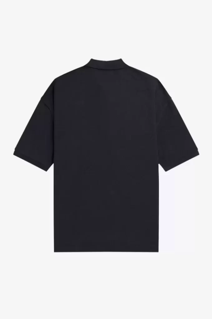 Polo de hombre con estampado de gran tamaño
