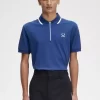 Polo de hombre con media cremallera