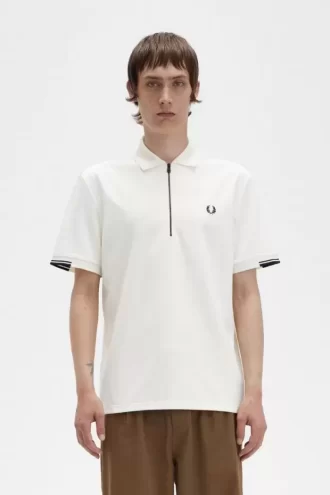 Polo de hombre con media cremallera