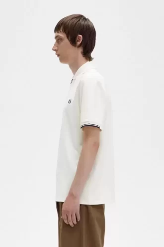 Polo de hombre con media cremallera