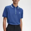 Polo de hombre con media cremallera