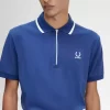 Polo de hombre con media cremallera