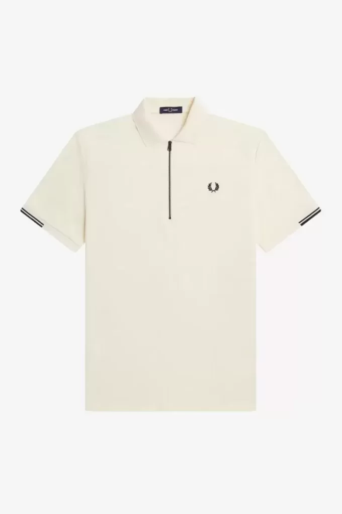 Polo de hombre con media cremallera Polo de hombre con media cremallera