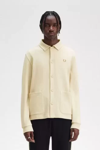 Polo de manga larga con botones para hombre