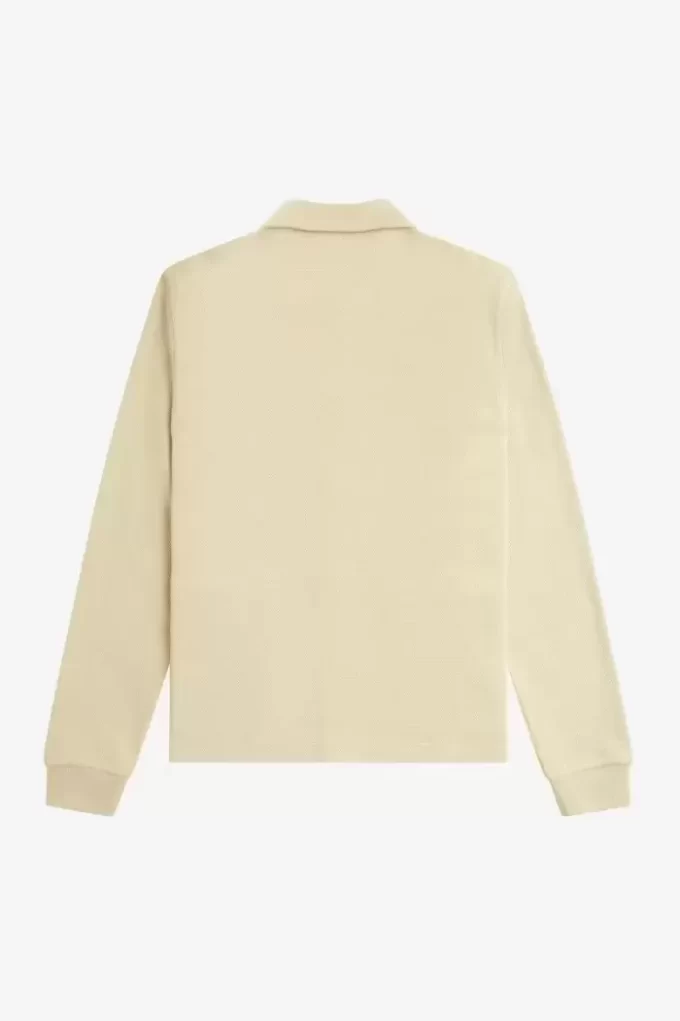 Polo de manga larga con botones para hombre Polo de manga larga con botones para hombre