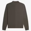 Polo de manga larga con rayas degradadas para hombre