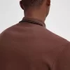 Polo de manga larga de algodón con nido de abeja para hombre Polo de manga larga de algodón con nido de abeja para hombre