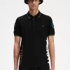Polo de marca gráfica para hombre