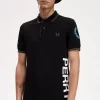 Polo de marca gráfica para hombre