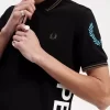 Polo de marca gráfica para hombre