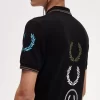 Polo de marca gráfica para hombre