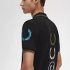 Polo de marca gráfica para hombre