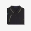 Polo de marca gráfica para hombre