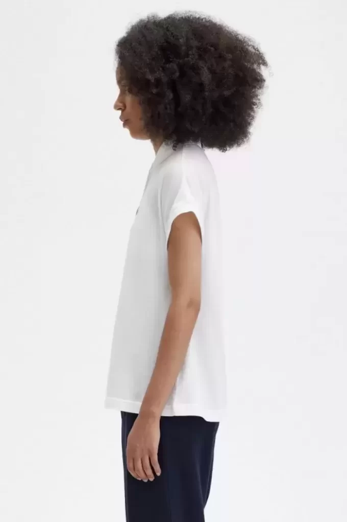 Polo de mujer en piqué corte A Polo de mujer en piqué corte A