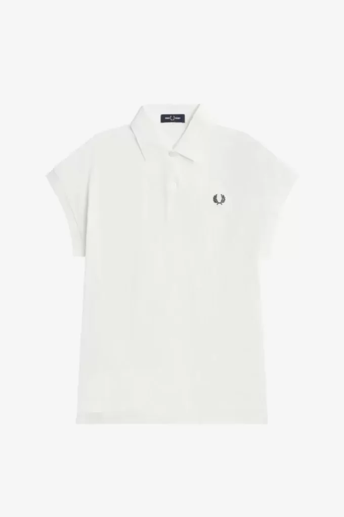 Polo de mujer en piqué corte A Polo de mujer en piqué corte A