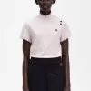 Polo de piqué con ribete para mujer
