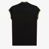 Polo de punto metalizado para mujer
