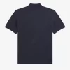 Polo de rayas con efecto glitch para hombre