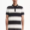 Polo de rayas degradadas para hombre
