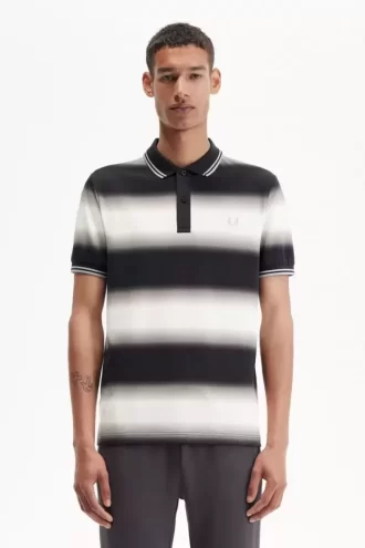 Polo de rayas degradadas para hombre Polo de rayas degradadas para hombre