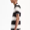 Polo de rayas degradadas para hombre