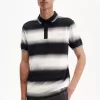 Polo de rayas degradadas para hombre