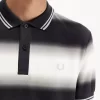 Polo de rayas degradadas para hombre