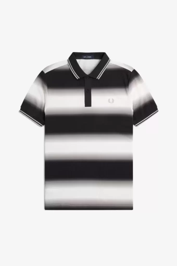 Polo de rayas degradadas para hombre