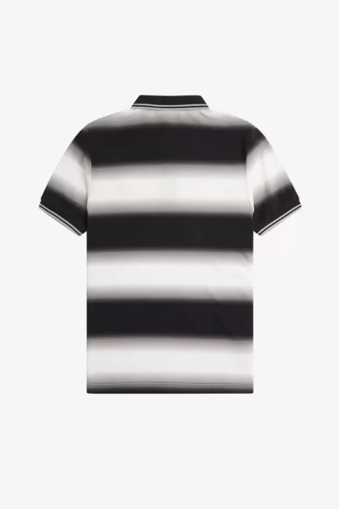 Polo de rayas degradadas para hombre