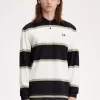 Polo de rayas relajadas para hombre Polo de rayas relajadas para hombre