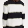 Polo de rayas relajadas para hombre Polo de rayas relajadas para hombre