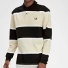 Polo de rayas relajadas para hombre Polo de rayas relajadas para hombre
