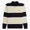 Polo de rayas relajadas para hombre Polo de rayas relajadas para hombre