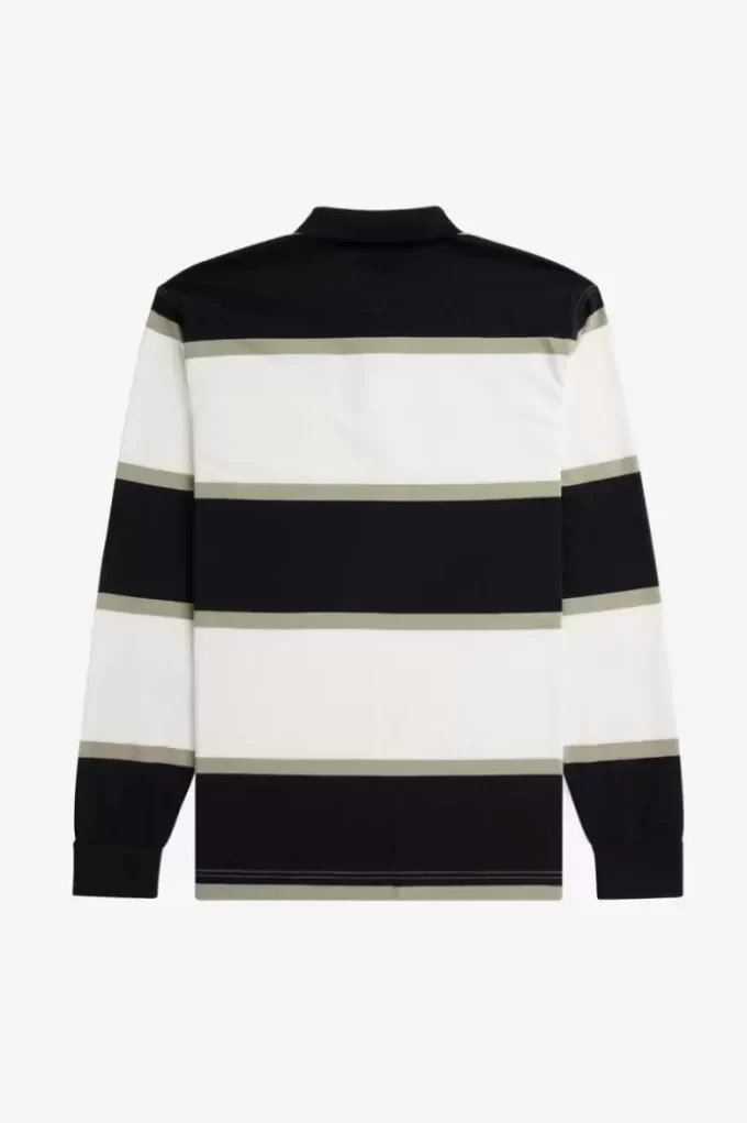 Polo de rayas relajadas para hombre Polo de rayas relajadas para hombre