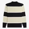Polo de rayas relajadas para hombre Polo de rayas relajadas para hombre