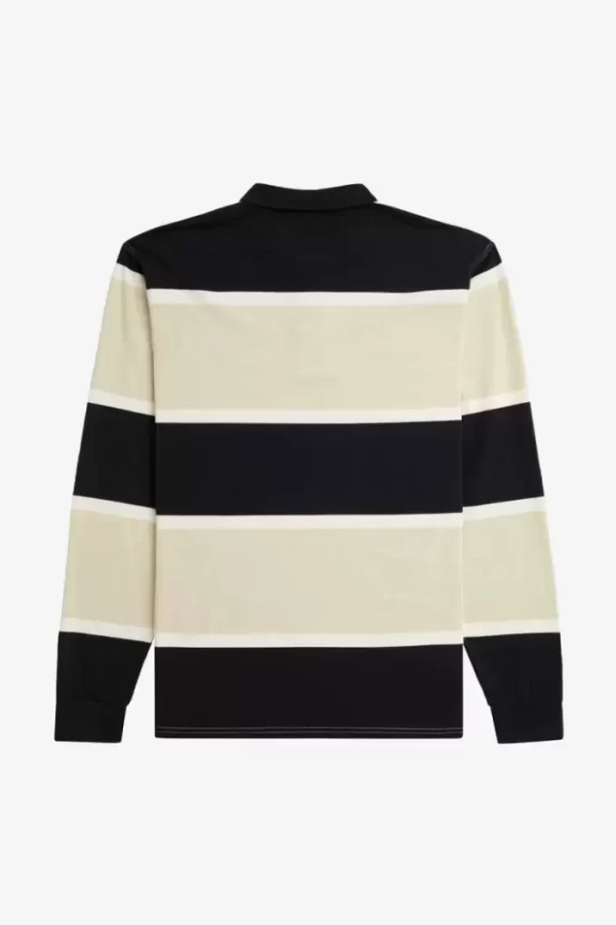 Polo de rayas relajadas para hombre Polo de rayas relajadas para hombre