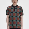 Polo de tartán Glitch para hombre Polo de tartán Glitch para hombre