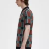 Polo de tartán Glitch para hombre Polo de tartán Glitch para hombre
